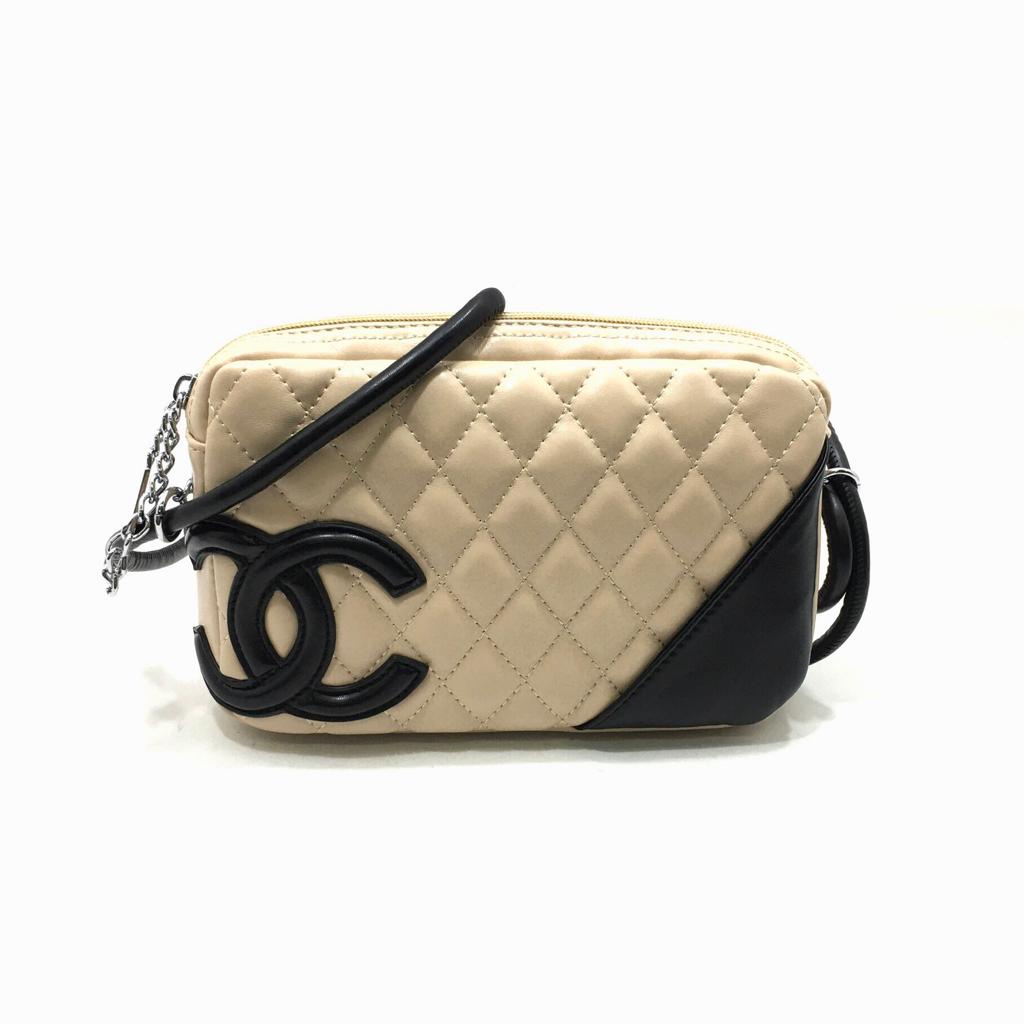 CHANEL Calfskin Quilted Cambon