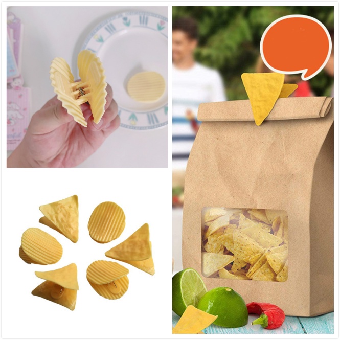 5 PCS Mini Kreatif Plastik Snack Moisture-proof Sealing Clip | Penyimpanan Tagihan