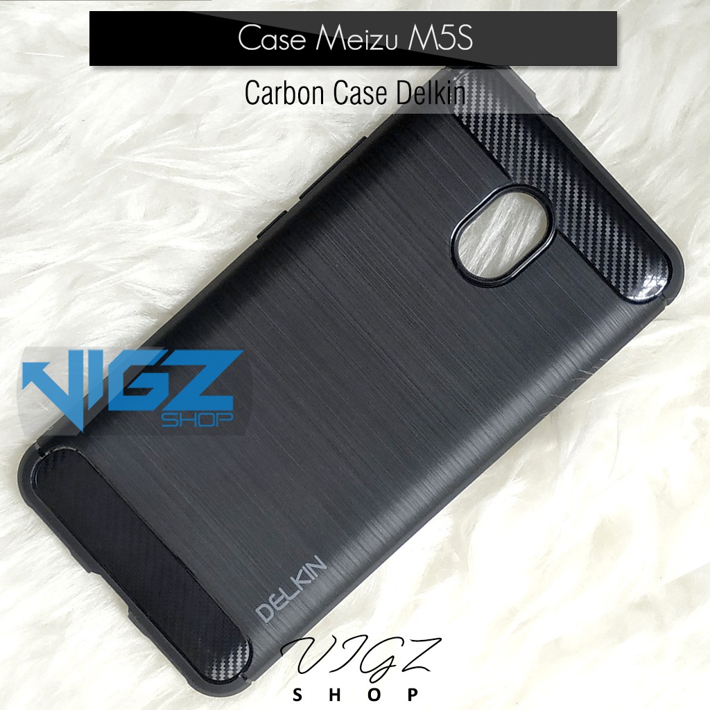 Case Meizu M5s Carbon Fiber Slim Delkin Original