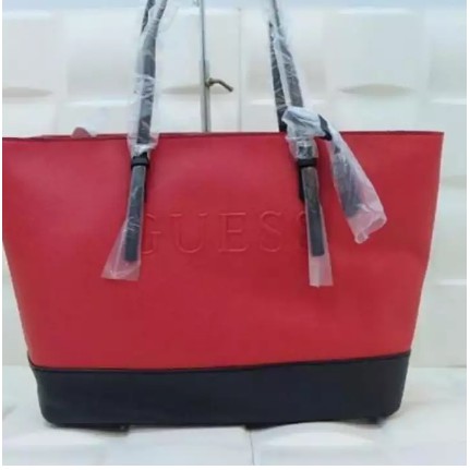 Guess Peak Woman Shoulder Bag - Red Multi - Tas Wanita Original