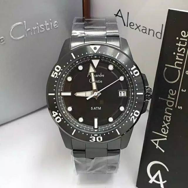 ALEXANDRE CHRISTIE AC 6517 PRIA FULL BLACK SPORTY ORIGINAL