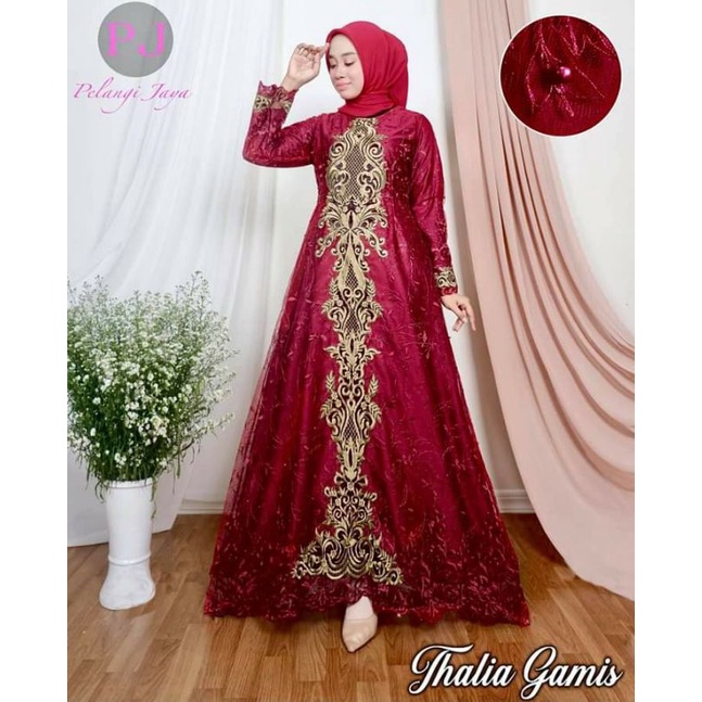 THALIA GAMIS/GAMIS PESTA MEWAH TILE MUTIARA/ ORIGINAL PELANGI JAYA