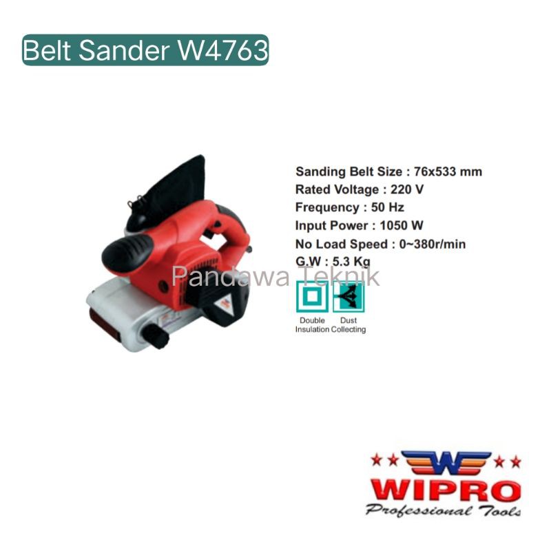 Belt sander W4763 wipro (mesin amplas)