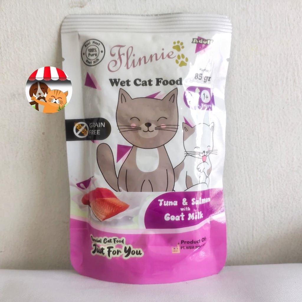 Flinnie Pouch Cat Food Kitten Adult Wet Food 85gr Goat Milky Series