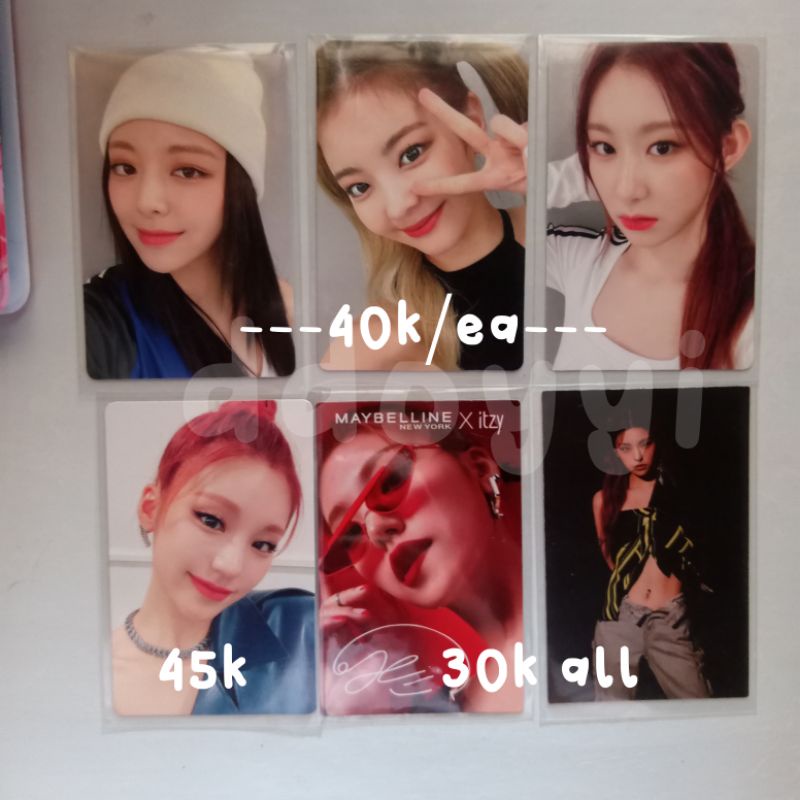 WTS PC/PHOTOCARD ITZY NBD NO BAD DAYS NOVEMBER SEPTEMBER YEJI LIA YUNA CHAERYEONG