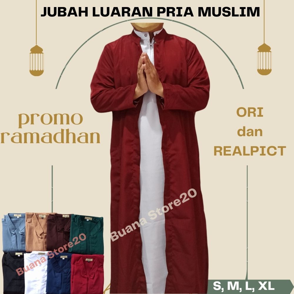 PROMO JUBAH LUARAN ARAB / JUBAH CARDIGAN ARAB PRIA / JUBAH GAMIS TERBARU PRIA MUSLIM