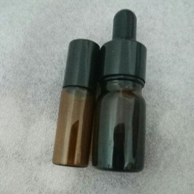 [bayar Di Tempat]10pcs 5ml / 10ml Botol Kaca Roll On Untuk Parfum Essential Oil
