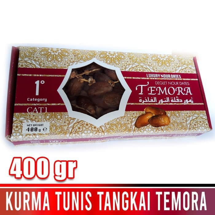 

KURMA TEMORA KURMA TUNIS TANGKAI 400 gr LUXURY NEGLET NOUR