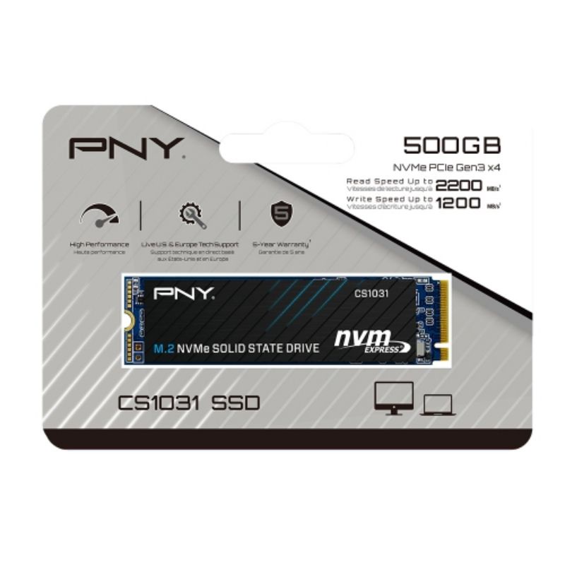 PNY SSD NVME 500GB CS1031 PCIE Gen 3x4 M.2 2280