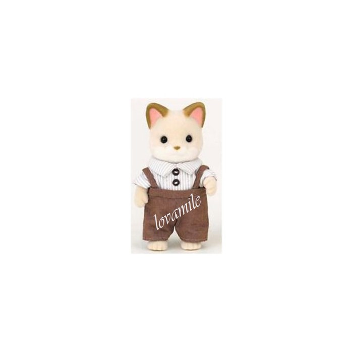 SYLVANIAN FAMILIES ORIGINAL - CREAM CAT FATHER ( RARE )