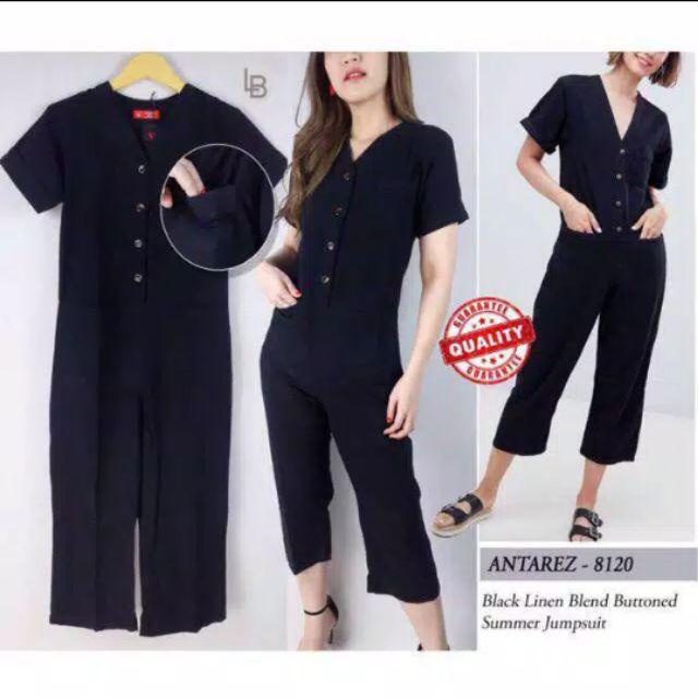 dressbarn navy jumpsuit