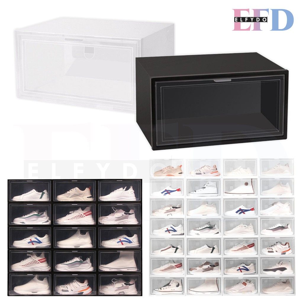 ELFYDO - HL0196 Kotak Sepatu Plastik Transparan Penyimpanan Kotak Sepatu Shoes Storage Box