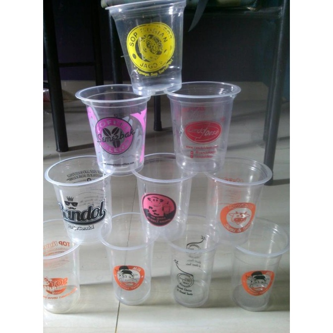 favorit] Jual Stempel Paket Gelas Cup Plastik Sablon Minuman Sablon Plastik Cup
