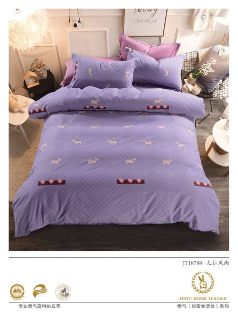 1SARUNG BANTAL+1SARUNG GULING KATUN JEPANG. PILLOW &amp; BOLSTER CASE FULL COTTON