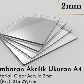

One and Only LEMBARAN AKRILIK A4 2MM BENING ACRYLIC GROSIR BERKUALITAS