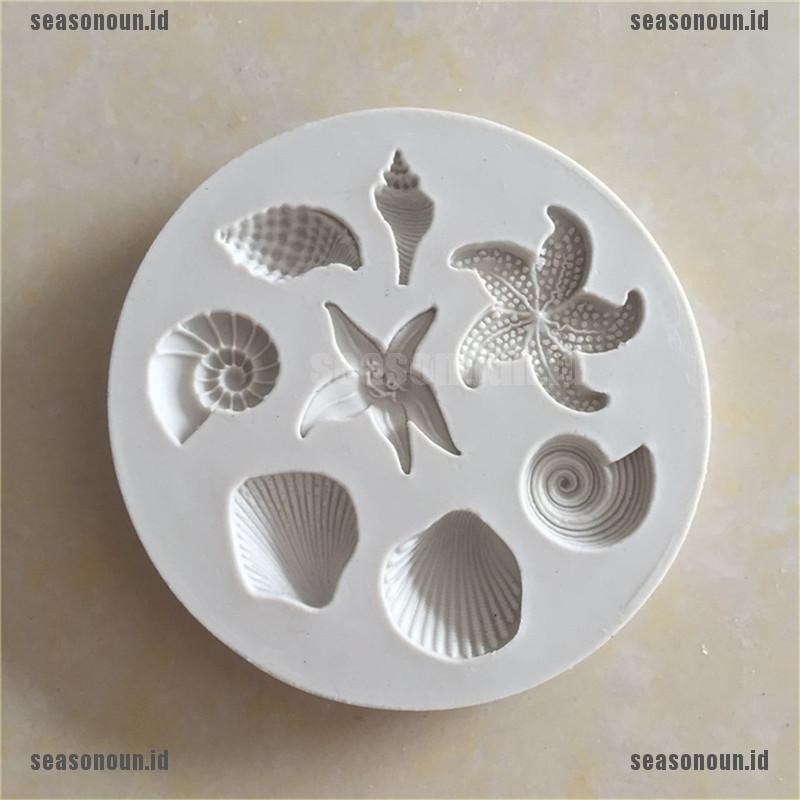 【sea】Ocean Biological Conch Sea Shells Chocolate Cake Silicone Mold Kitchen Tools