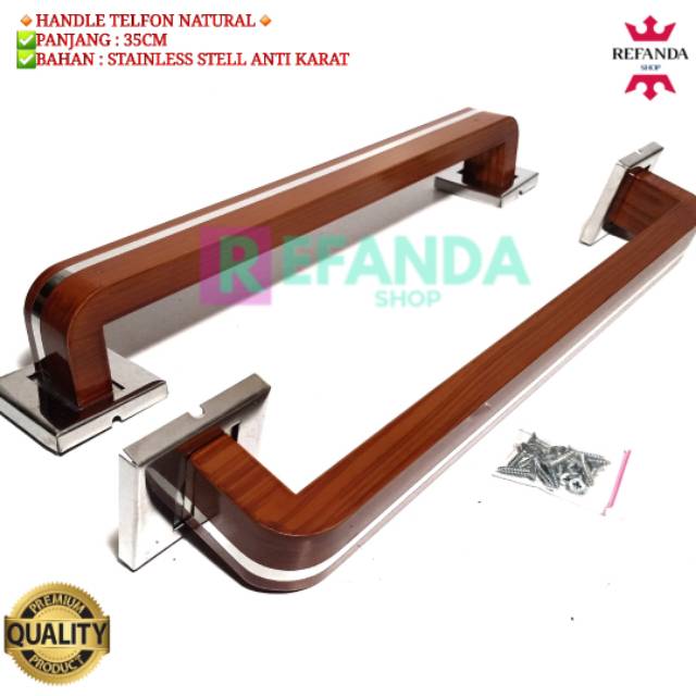GAGANG HANDLE PINTU RUMAH MINIMALIS FULL STAINLESS STEEL KUAT DAN ANTI KARAT PANJANG 35CM