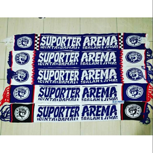 Syal rajut supporter Arema