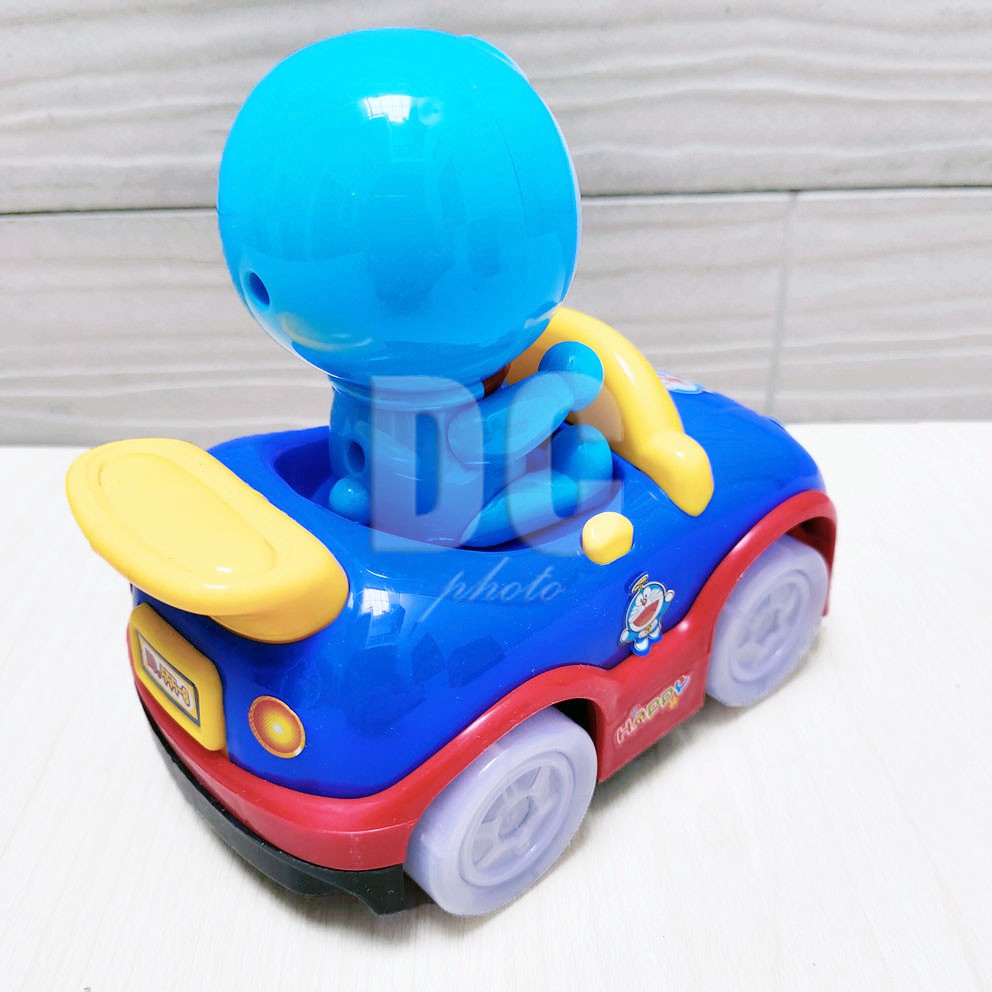 Mainan Anak Doraemon Music Car | Mobil Doraemon Musik Bump &amp; Go | Ada Lampu &amp; Musik | Mobil-mobilan