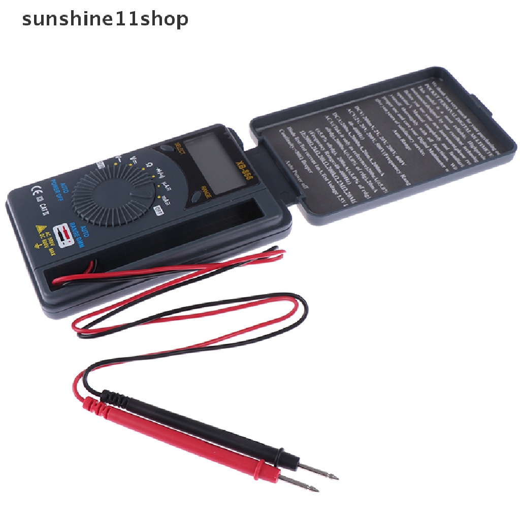 Sho XB866 Multimeter / Voltmeter Digital Mini Dengan LCD Auto Range AC / DC