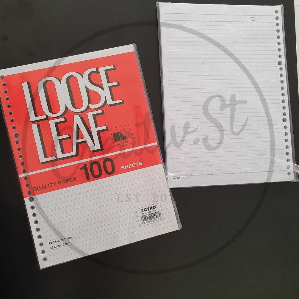 

Wg5Code Loose Leaf B5 100 Joyko(rekomended)T4U2