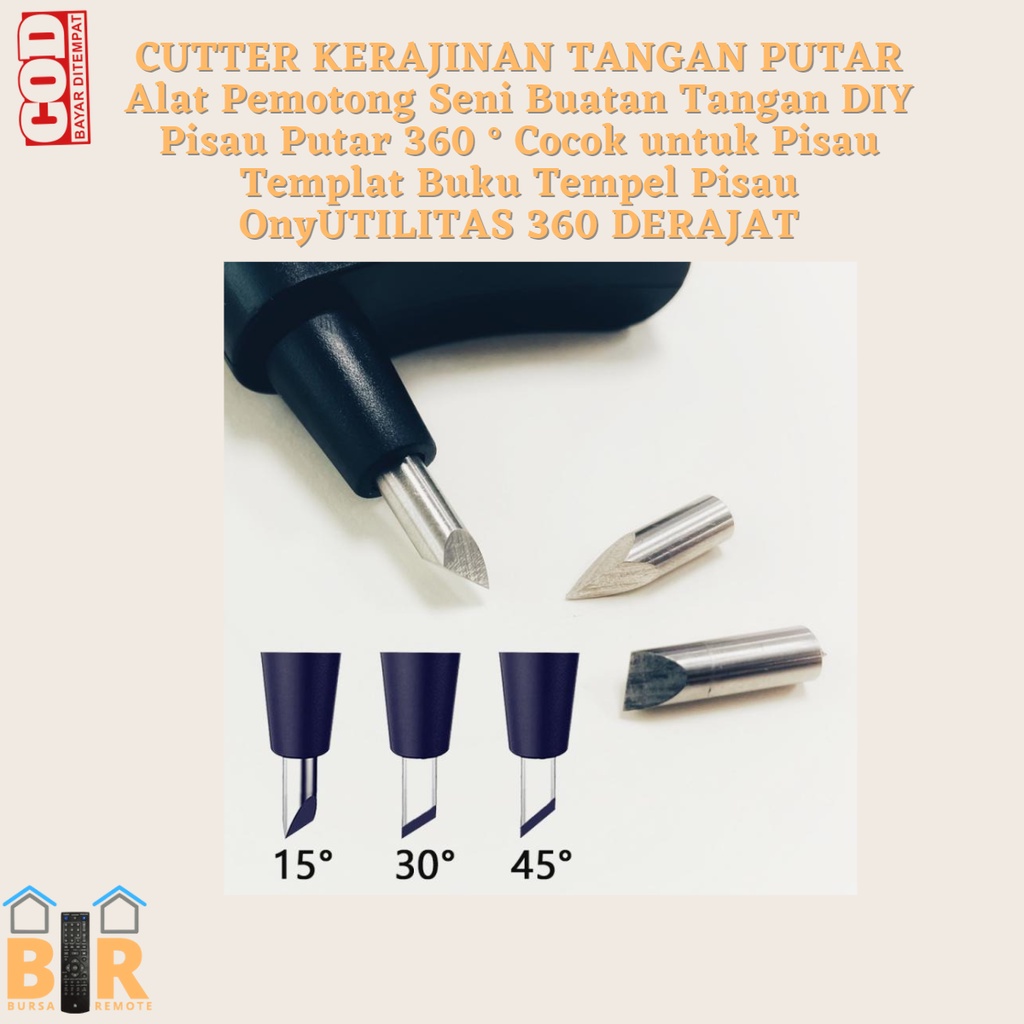 

Alat Pemotong Seni Buatan Tangan DIY CUTTER KERAJINAN TANGAN PUTAR UTILITAS 360 DERAJAT 30 / 45 / 60