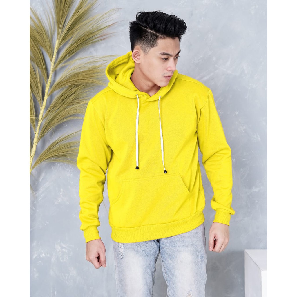 MUKZHOP - SWEATER HOODIE POLOS BASIC / SWEATER POLOS / TOTOLUY / KUNING