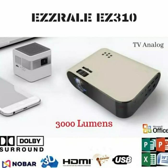 

Irled | Ezzrale Ez310S Mini Led Projector Versi Tv Tunner Miracast 3000 Lumens