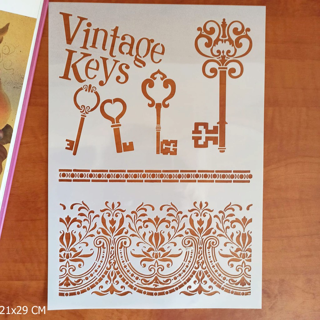 STENCIL. STENCIL UNTUK DECOUPAGE.CETAKAN GAMBAR UNTUK LUKISAN DAN WALL DECOR PART ONE
