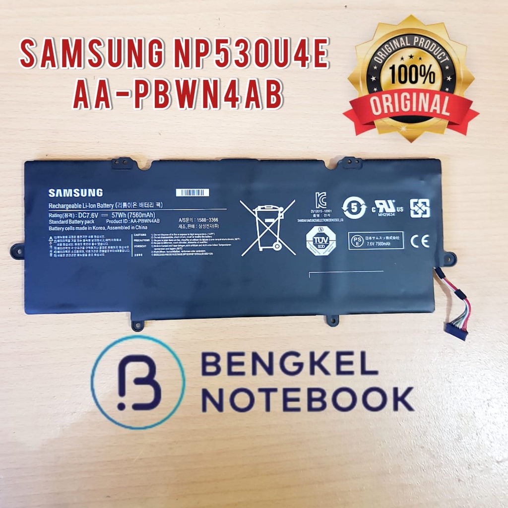 Baterai Samsung NP530 NP530U NP540 NP540U NP530U4E NP540U4E NT530U4E AA-PBWN4AB 1588-3366
