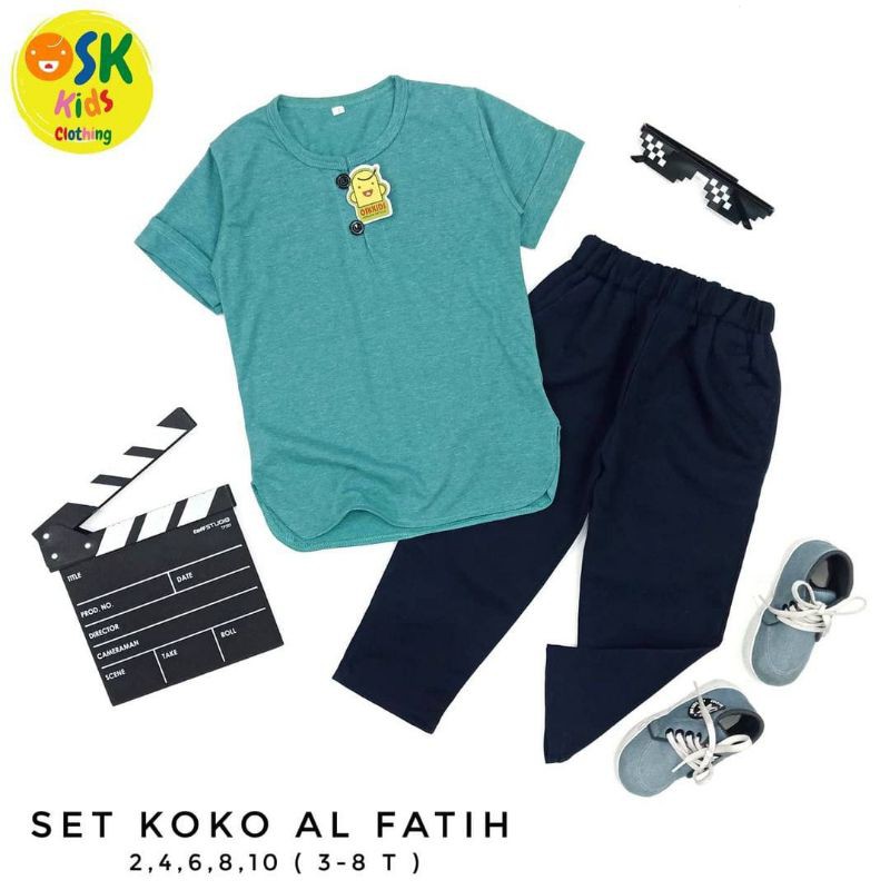 Setelan Koko Celana Chinos Anak laki-laki 1-10 tahun
