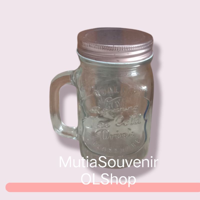 gelas jar/mug jar Harvest rainbow 460ml