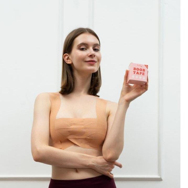 ❀ Bralogy - Bra Tape / Boob Tape / Body Tape 5m x 7.5cm - FREE GUNTING & NIPPLE COVER ♔