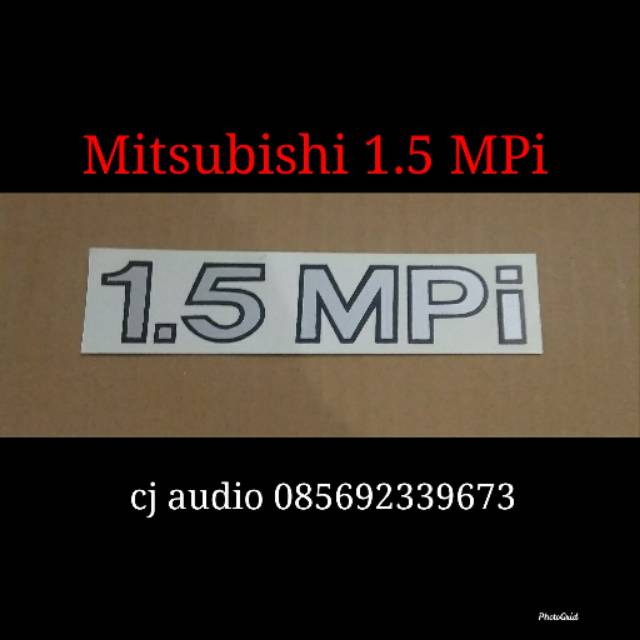 Sticker stiker tulisan Mobil MITSUBISHI 1.5 MPi