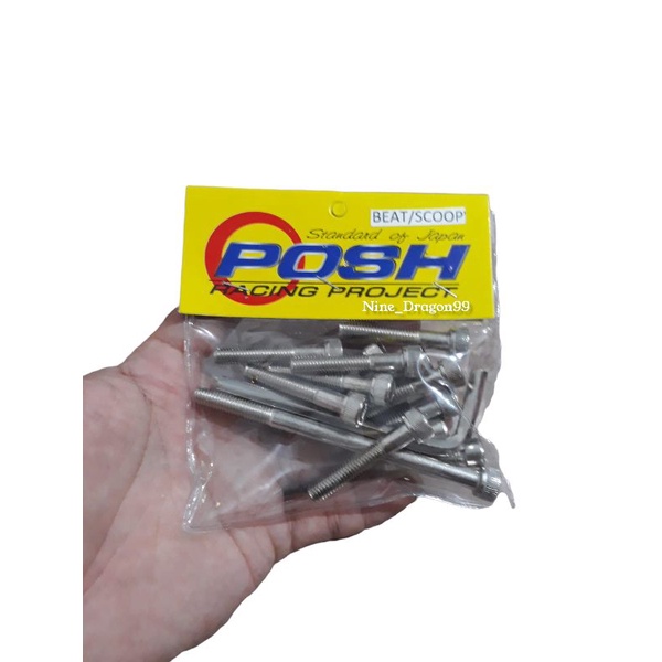 Baut Blok L Mesin CVT Beat Scoopy Posh 1 Set 14 Pcs