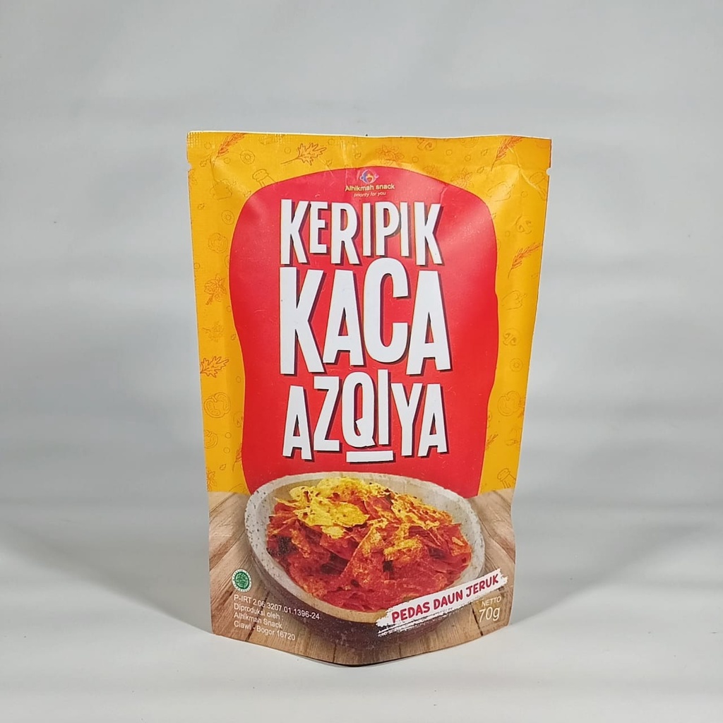 

kripik beling extra pedas daun jeruk-keripik kaca azqya pedas nagih 70 gram-kripca lada