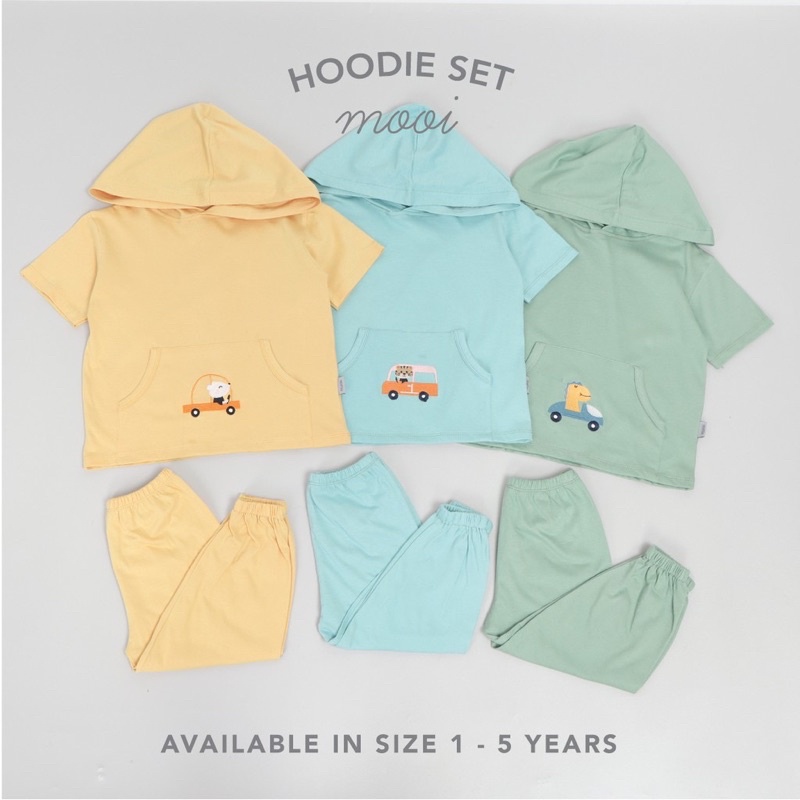 Mooi Hoodie Set/Setelan anak