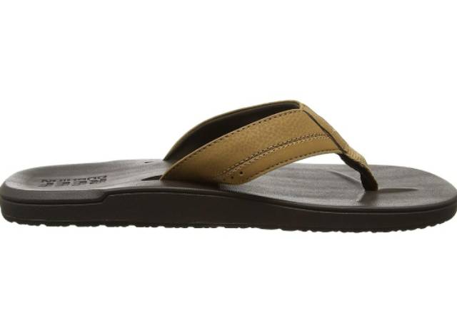 reef men's contoured cushion flip flops