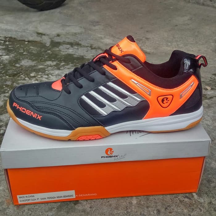 TERLARIS Sepatu Badminton Phoenix Original Black