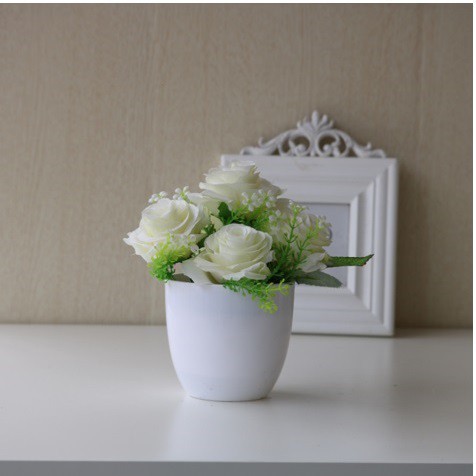 DODORY PT22 PT23 Pot Tanaman Hias Bunga Hias Plastik Ornamen Pot Bongsai Artificial Flower Decoration