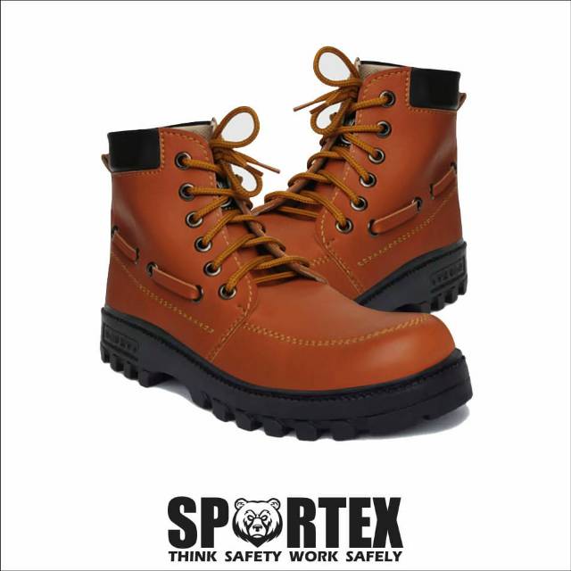 Safety Shoes Ujung Besi / Sepatu Safety Type GXGX Warna Tan By Sportex