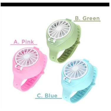 JAM TANGAN KIPAS / WATCH FAN  PORTABLE
