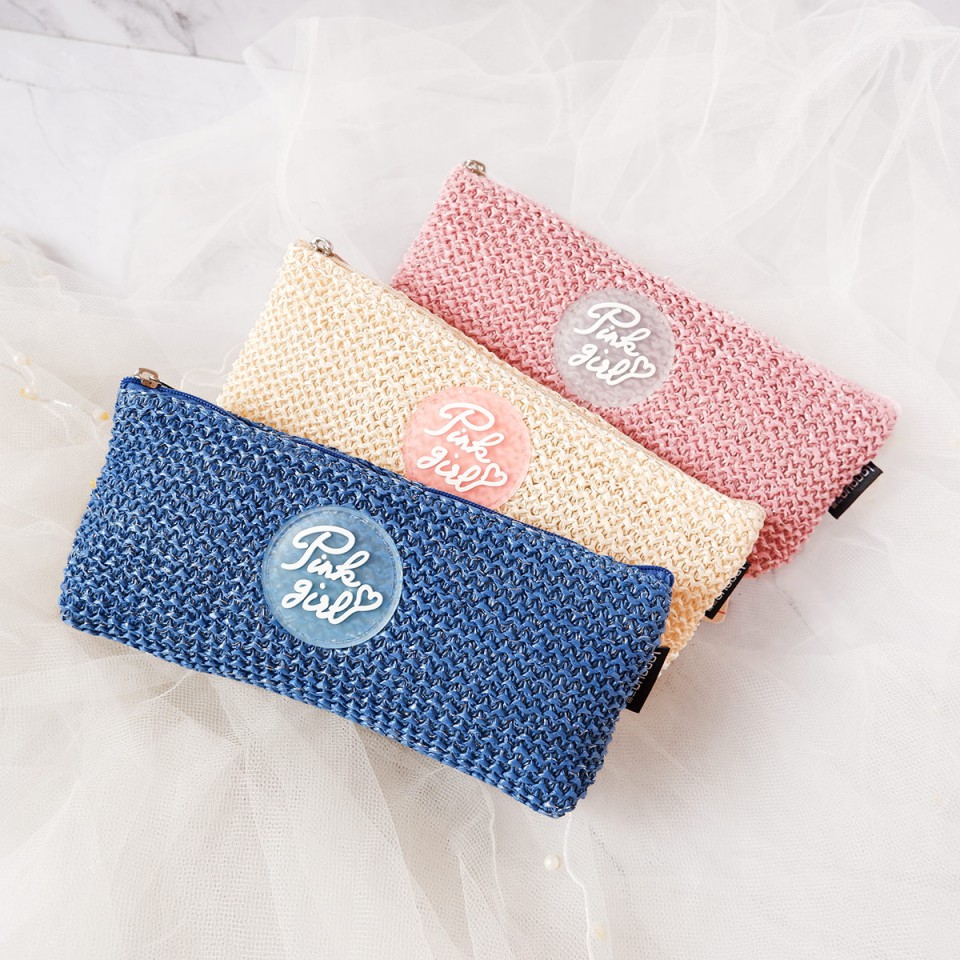 

Tempat Pensil Pink Girl Knit Style Pencil Case Eym House
