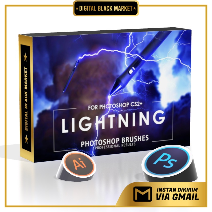 50 Lightning - Photoshop Brushes