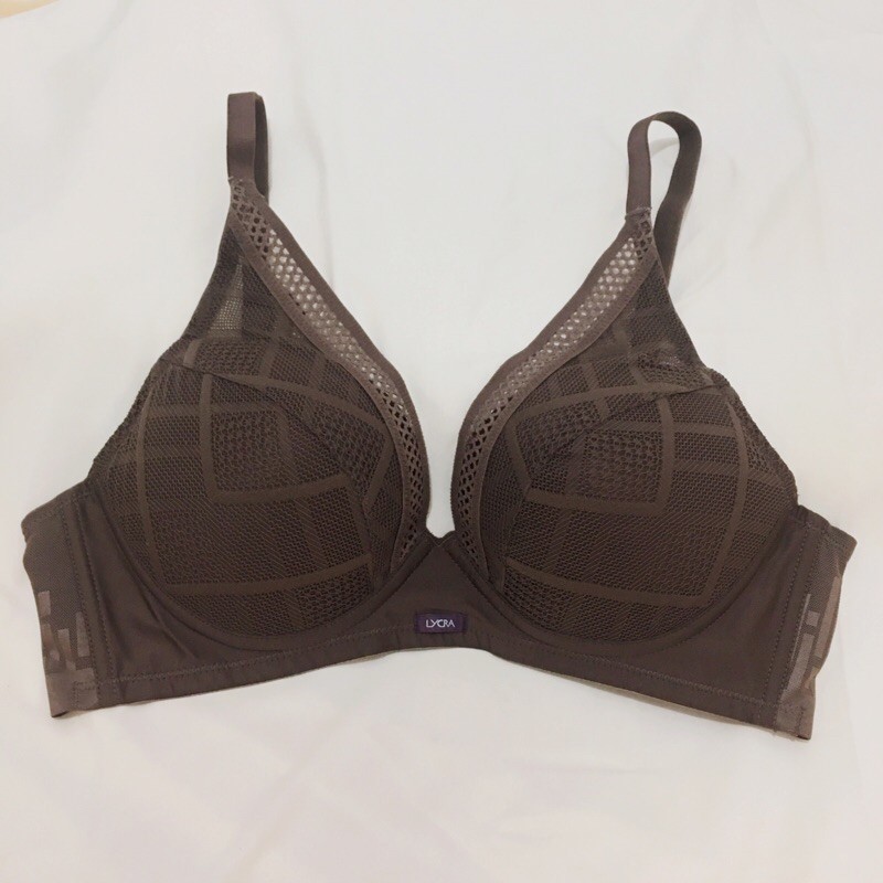 Bra Lycra / Lycra Beauty / Bra Skin Fit / Lace Bra (Wireless) - Brown (Croatia / Slovenia / Venice)