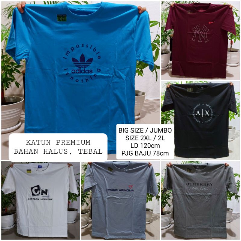 KAOS OBLONG JUMBO BIG SIZE XXL 2XL - KAOS JUMBO - KAOS BIG SIZE - KAOS SANTAI BIG SIZE JUMBO