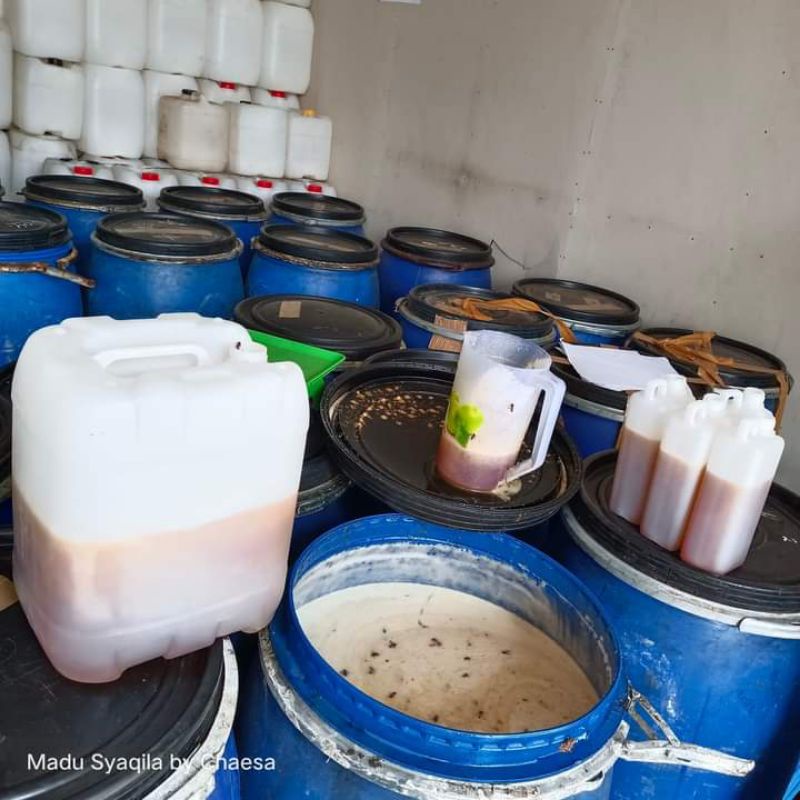 

Madu multiflora super 5kg raw honey istana madu murni 100%