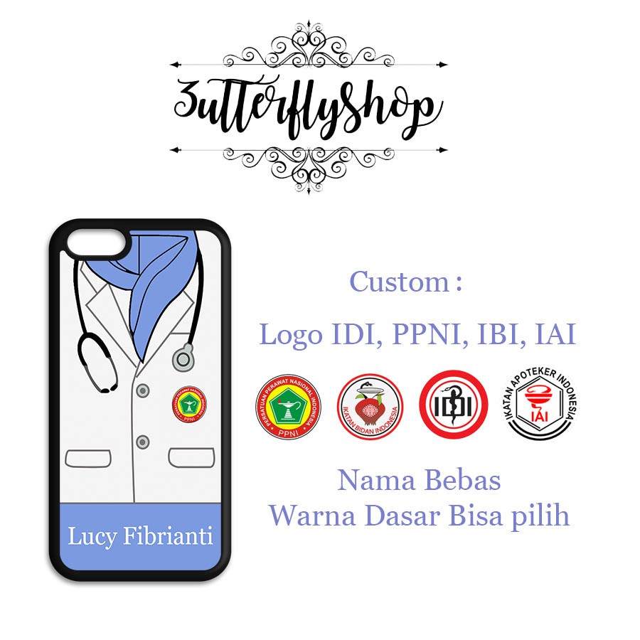 hardcase softcase Bidan dokter perawat apoteker idi ibi profesi ppni pdgi custom