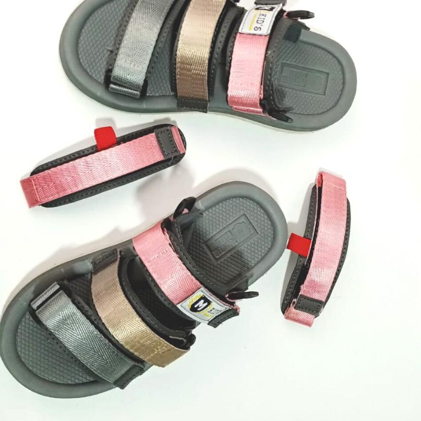 ☎ PRIMEWORKS Kids - Sepatu Sandal Anak Perempuan Sendal Anak Cewe STRAP3 THREECOLOUR Sandals Gunung 