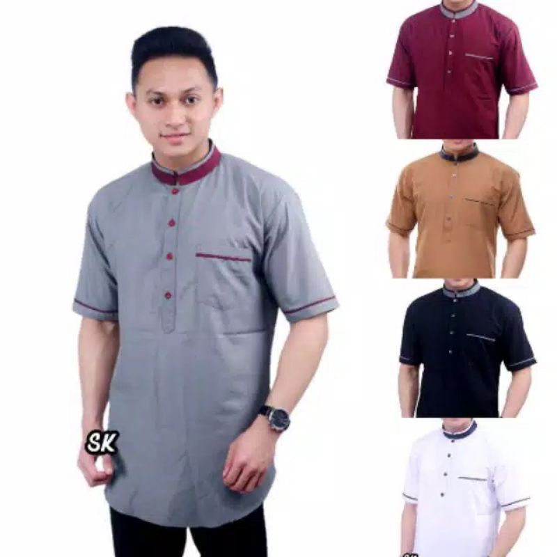 Koko kurta Pakistan/Koko kurta lengan pendek/Koko kurta casual/ Koko kurta